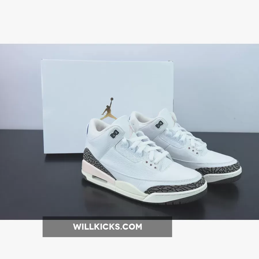 Air Jordan 3 'Neapolitan' White/Dark Mocha-Atmosphere-Sail / jordan 3 atmosphere