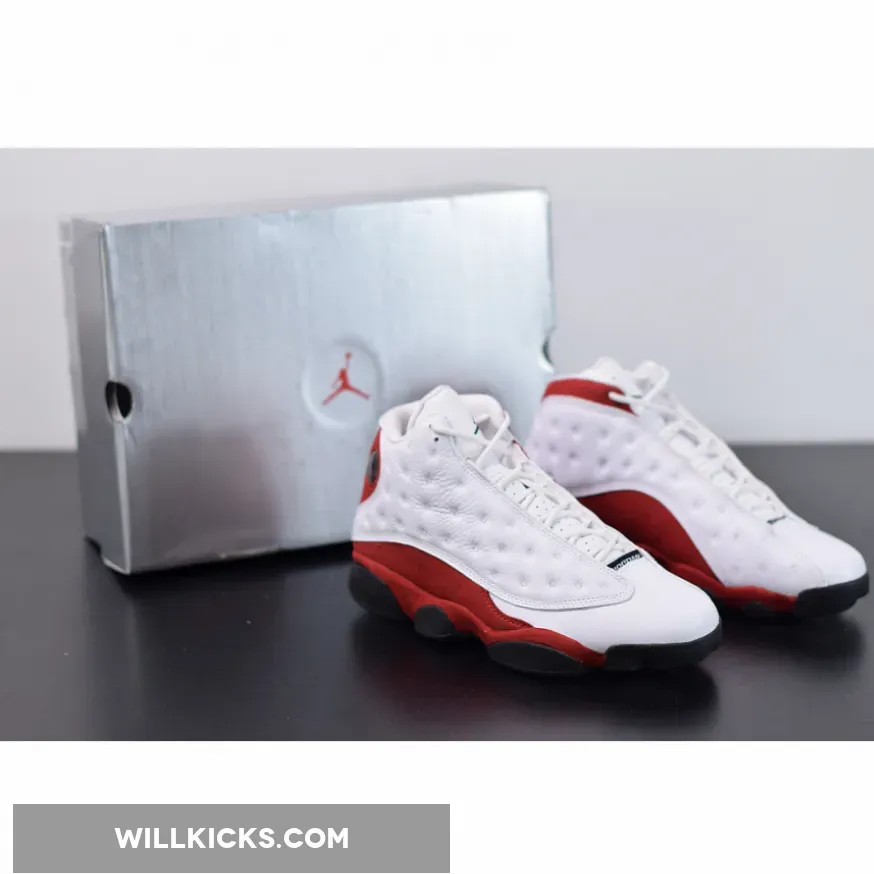 Air Jordan 13 White/Black-True Red 414571-122 / red and white 13