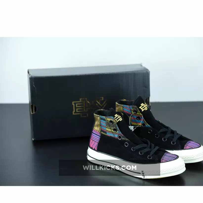 Converse Chuck 70 Hi "Black History Month" Black/Egret/Yellow 165556C