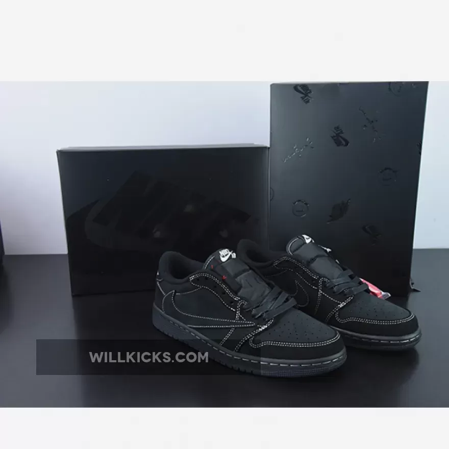 Travis Scott x Air Jordan 1 Low OG 'Black Phantom' DM7866-001 #where to get travis scott phantoms