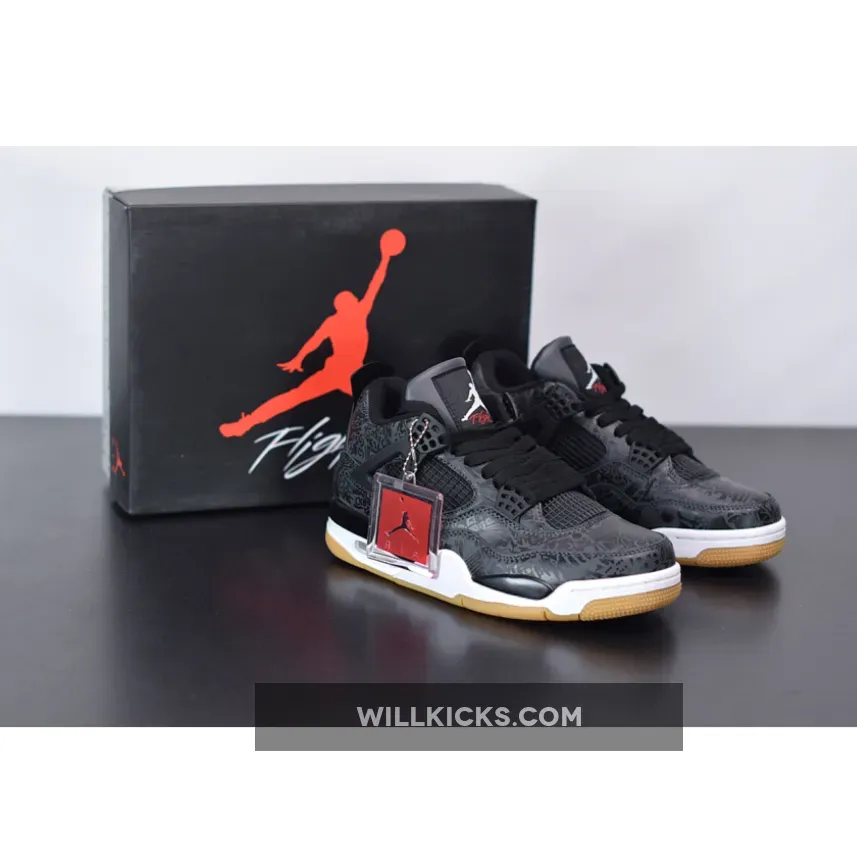 Air Jordan 4 SE Laser 'Black Gum' CI1184-001 / black laser 4