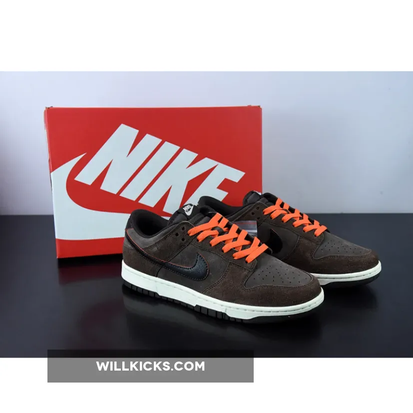 Dunk Velvet Brown - Nike Dunk Low Baroque Brown/Velvet Brown-Team Orange DQ8801-200