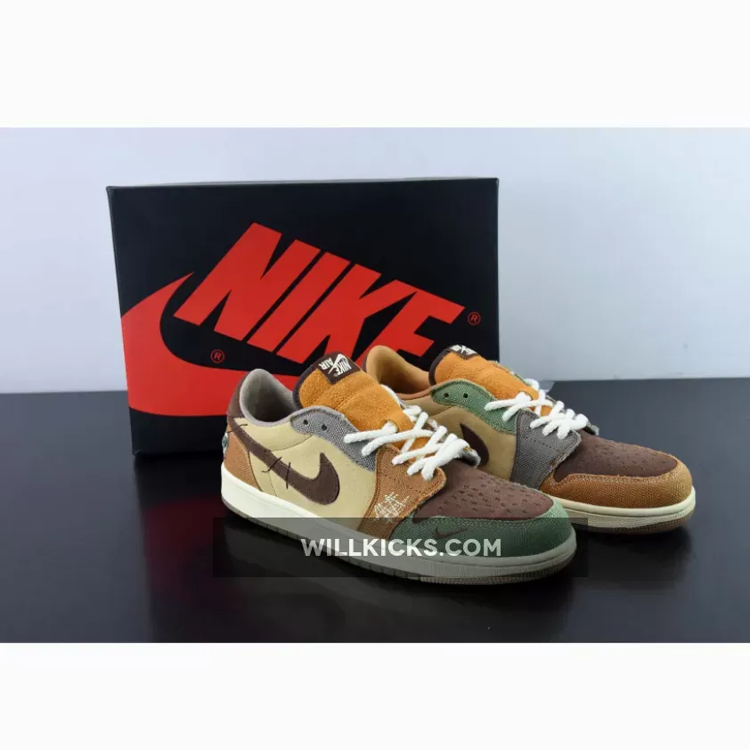 Zion Williamson x Air Jordan 1 Low OG 'Voodoo' DZ7292-200, zion williamson voodoo low