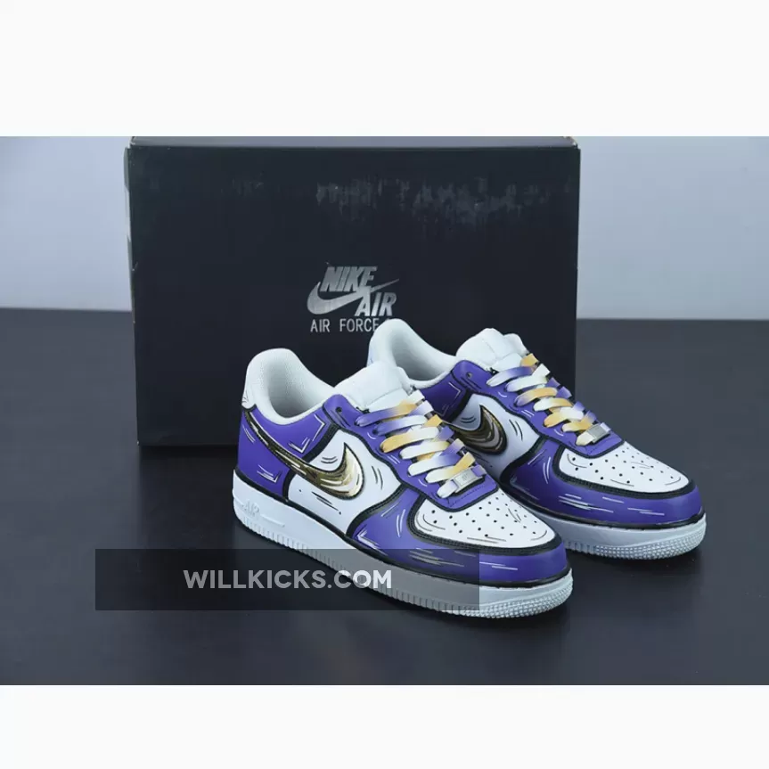 Nike Air Force 1 Low White Purple / nike air force 1 black and purple