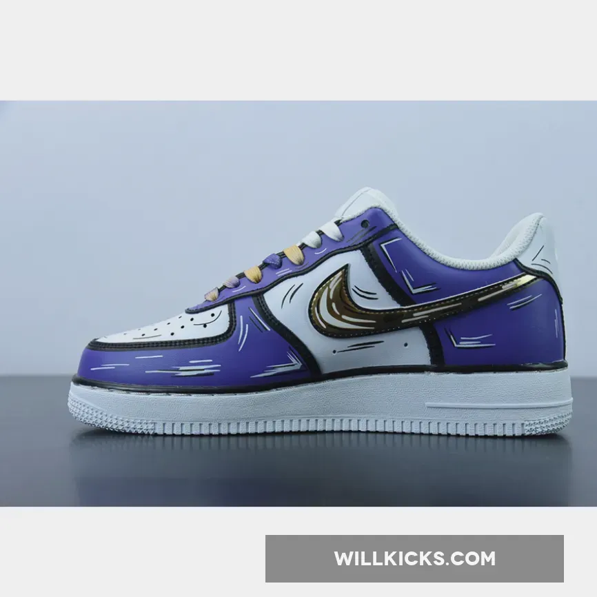 Nike Air Force 1 Low White Purple / nike air force 1 black and purple