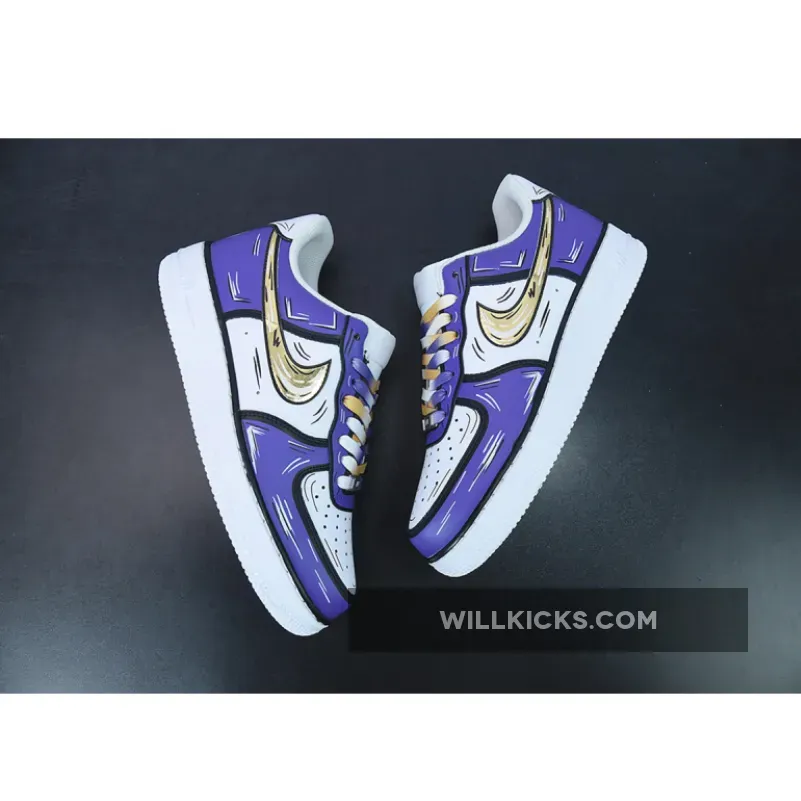 Nike Air Force 1 Low White Purple / nike air force 1 black and purple