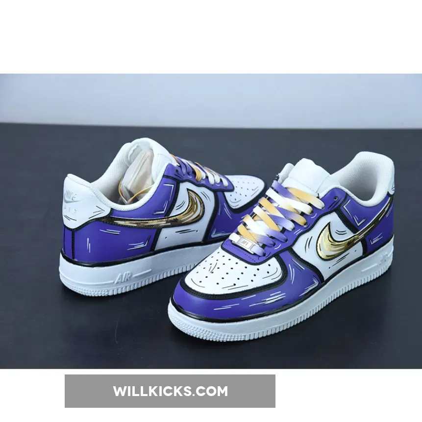 Nike Air Force 1 Low White Purple / nike air force 1 black and purple