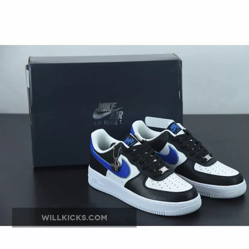 Nike Air Force 1 Black/Game Royal/White/Metallic Silver - star air forces