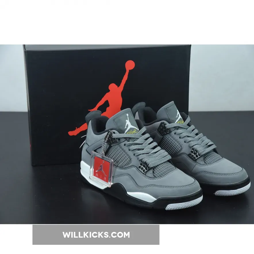 Air Jordan 4 Cool Grey/Chrome-Dark Charcoal 308497-007 #jordan 4 cool grey
