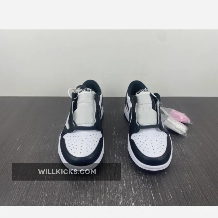 Travis Scott x Air Jordan 1 Low Black White / travis scott black and white