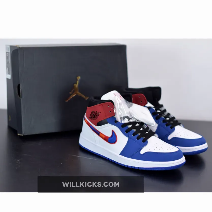 Air Jordan 1 Mid Multicolor Swoosh 852542-146 #air jordan mid multicolor
