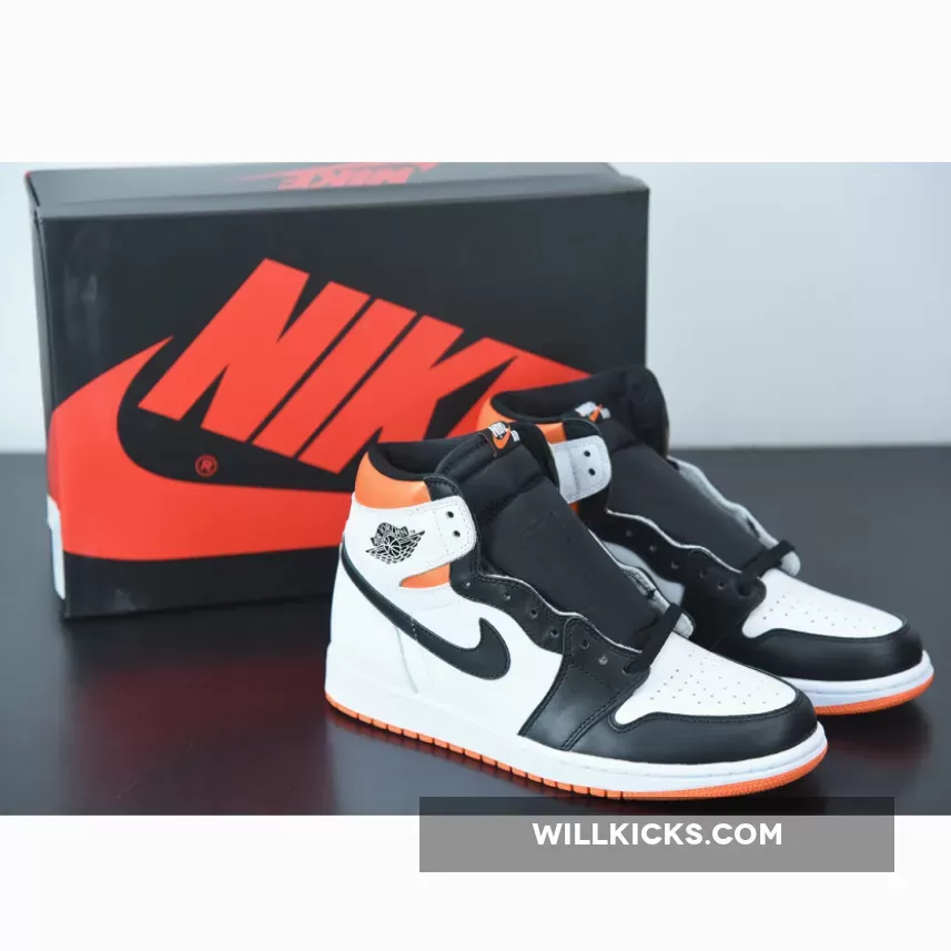 Air Jordan 1 High OG White/Electro Orange-Black 555088-180 - orange og jordan 1