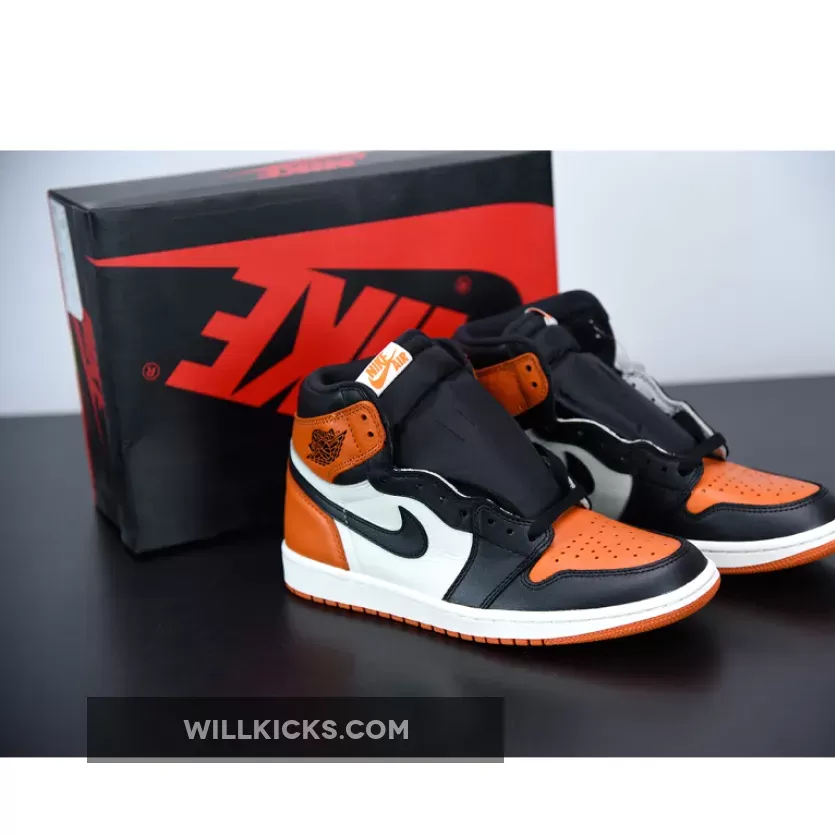 Air Jordan 1 Retro High OG 'Shattered Backboard' Black/White-Team Orange / jordan 1 orange backboard