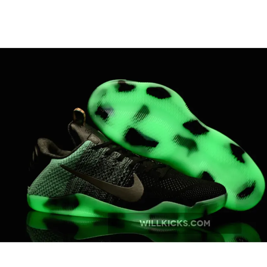 Nike Kobe 11 Elite Low ‘All Star’ Green Glow and Black-Persian Violet