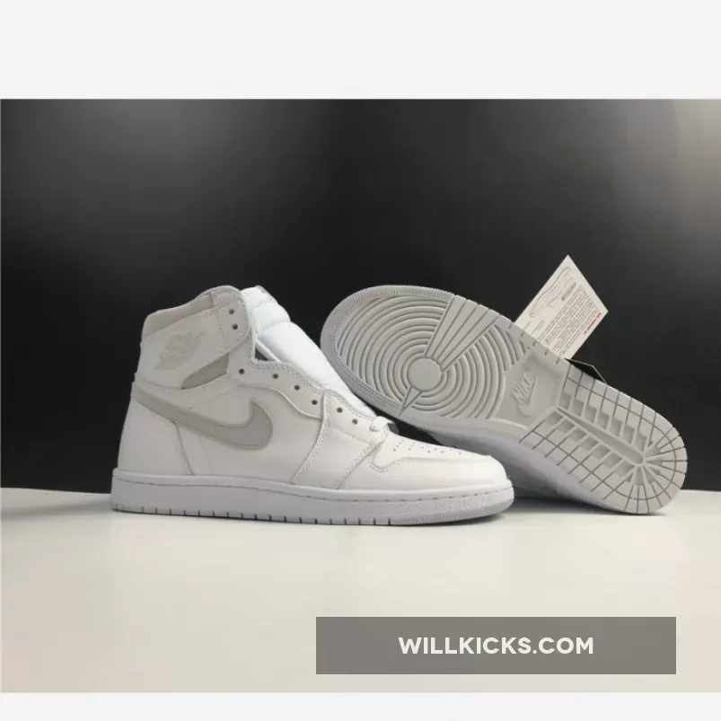 Air Jordan 1 High '85 White/Neutral Grey BQ4422-100 - jordan 1 natural gray