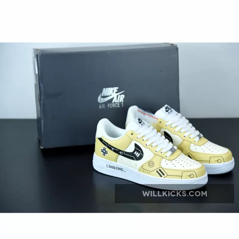 Custom Nike Air Force 1 Low Yellow White By You 1675867573 Discount