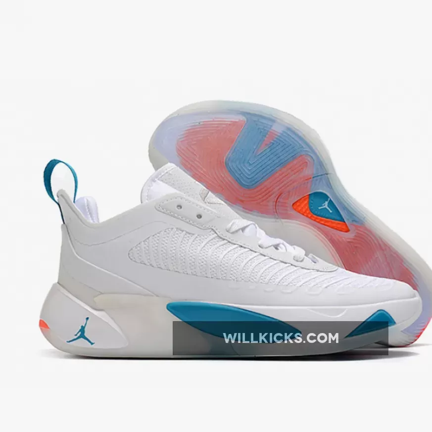 Jordan Luka 1 White/Metallic Silver-Neo Turquoise #luka 1 neo turquoise