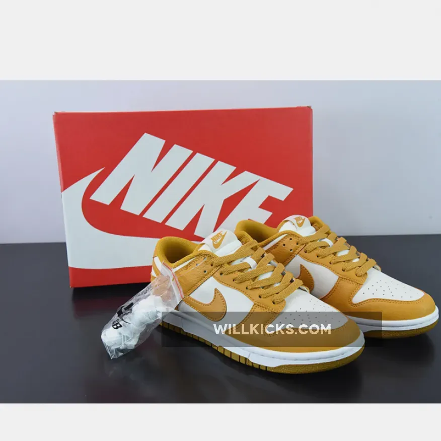 Nike Dunk Low Next Nature 'Phantom' White/Gold DN1431-001 #nike next nature phantom