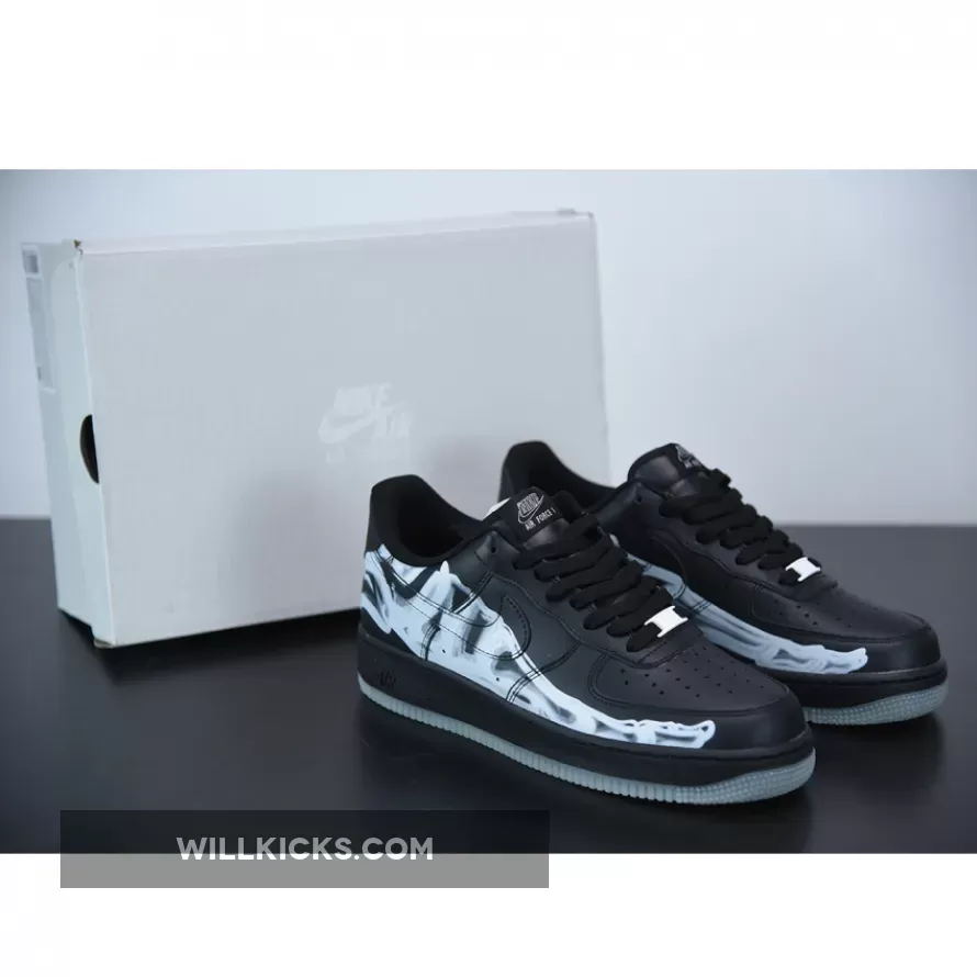 Nike Air Force 1 Low 'Black Skeleton' BQ7541-001 / black skeleton af1