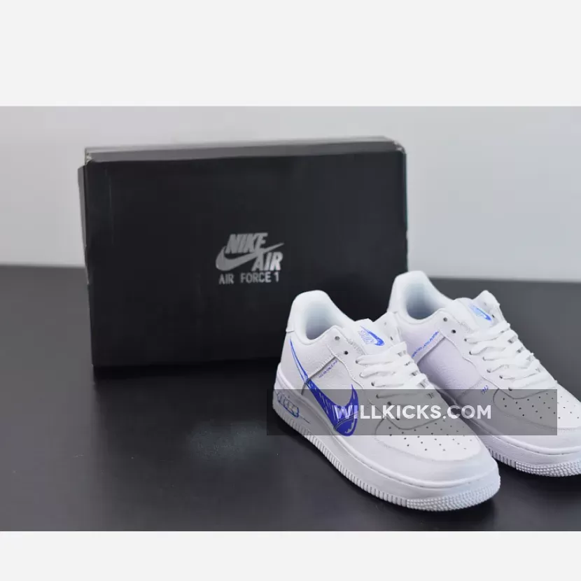 Nike Air Force 1 Low Sketch White Royal CW7581-100 For Sale
