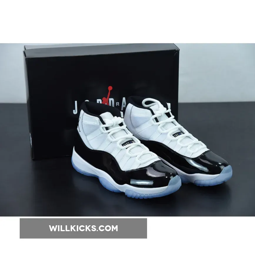 Air Jordan 11 Retro 'Concord' White/Black/Dark Concord 378037-100, dark concord jordans