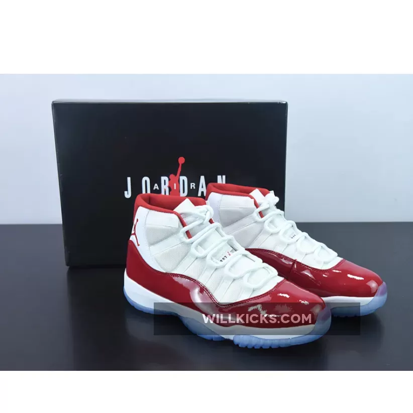 Air Jordan 11 'Cherry' White/Varsity Red/Black CT8012-116 - jordans cherry 11