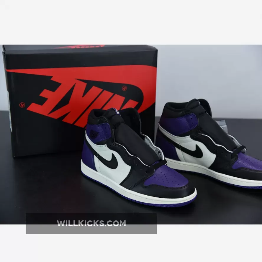 Air Jordan 1 Retro High OG Court Purple/Sail-Black 555088-501 / jordan 1 retros purple