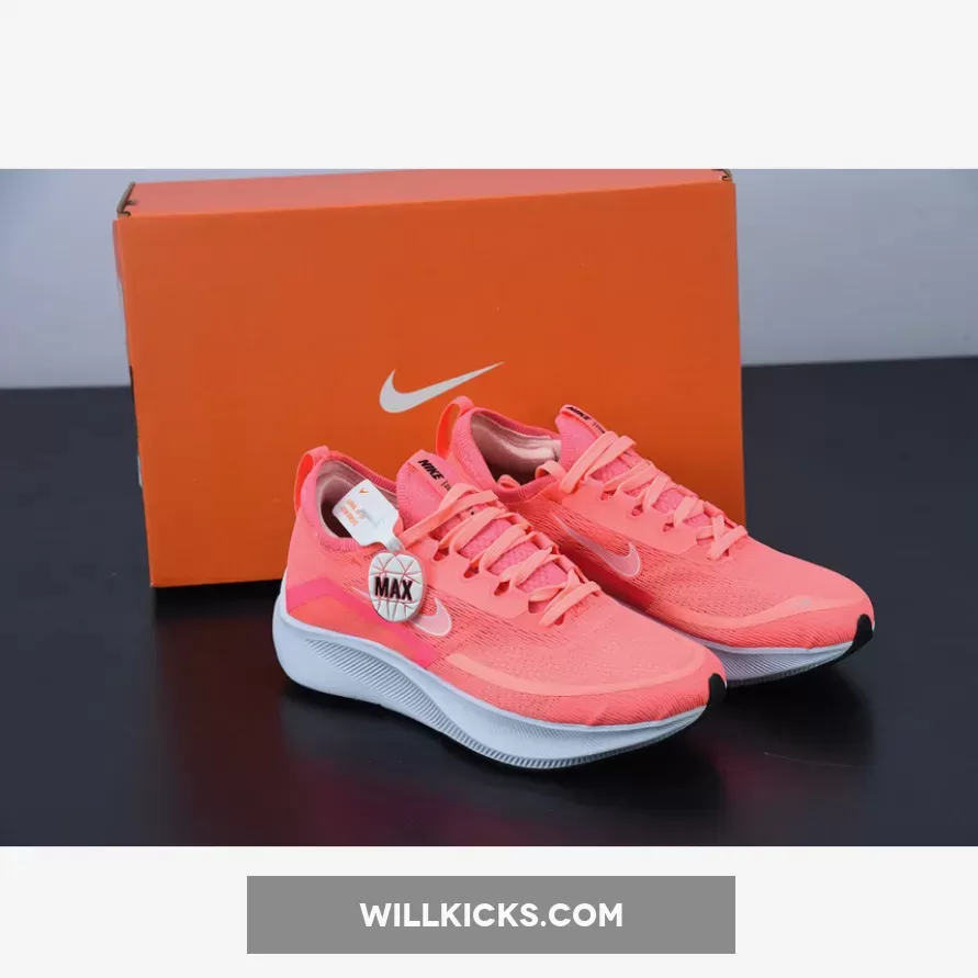 Nike Zoom Fly 4 Lava Glow/Racer Pink/White - glow racer