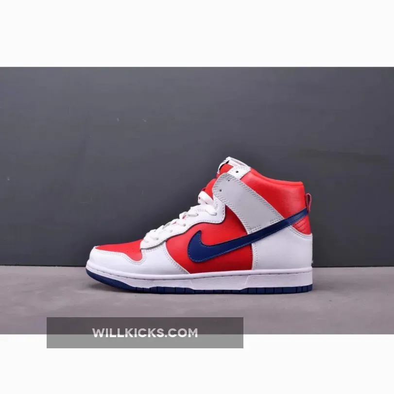 Nike Dunk High Rapid Varsity Red / Nike Dunk High Red And Blue 305287-141