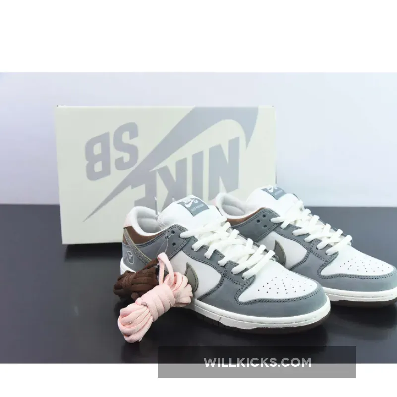 Yuto Horigome x Nike SB Dunk Low Grey White FQ1180-001 - silver nike dunks