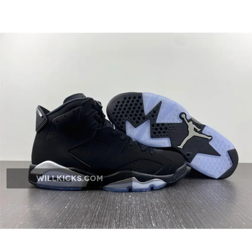 Air Jordan 6 'Chrome' Black/Metallic Silver #metallic silver jordan 6