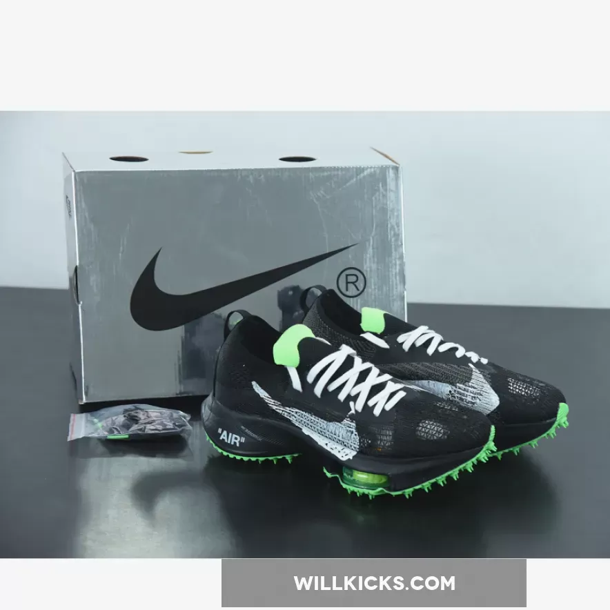 Nike Air Zoom Tempo Off White Off-White x Nike Air Zoom Tempo NEXT% Black/White-Scream Green CV0697-001