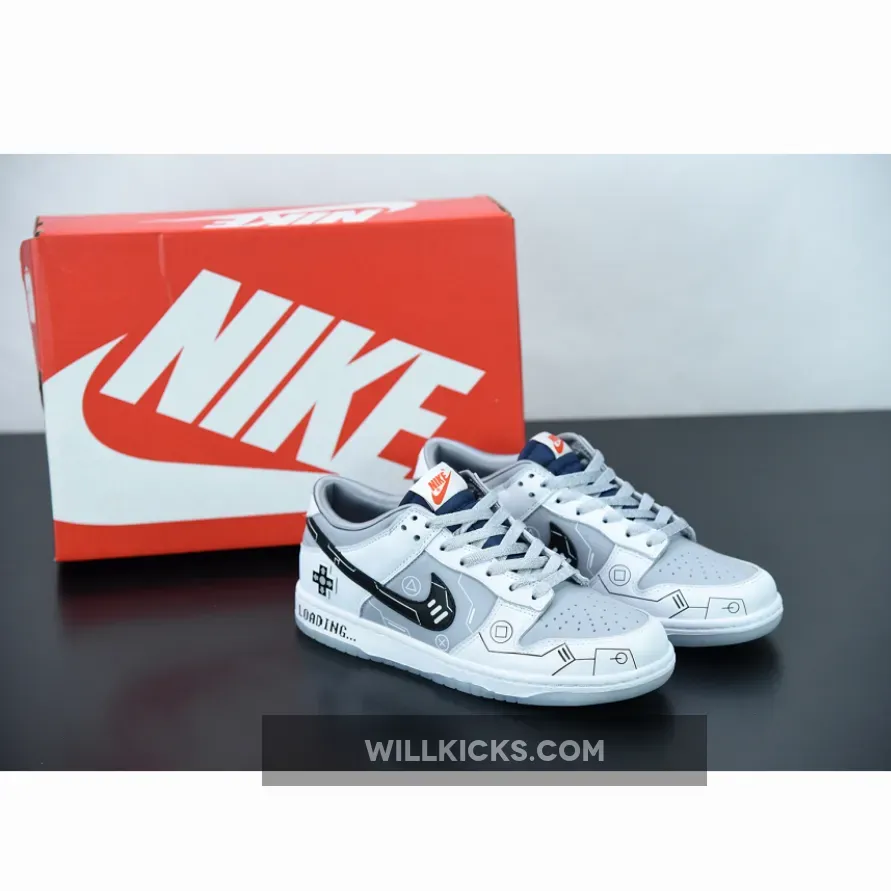 Custom Nike Dunk Low White/Cool Grey-Black 1675867013 New Releases