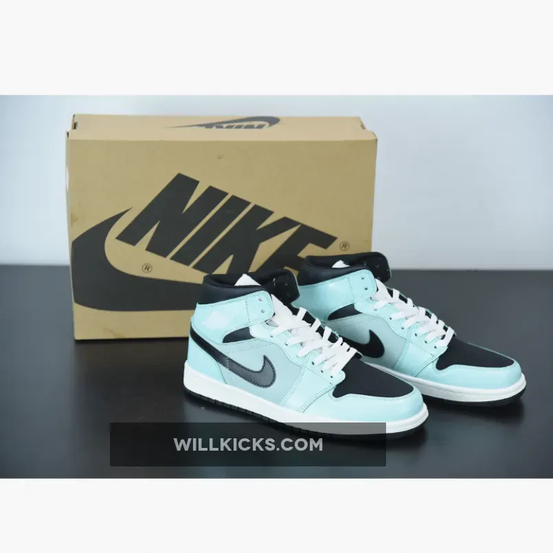Air Jordan 1 Mid Mint Green Black / green and black retro 1