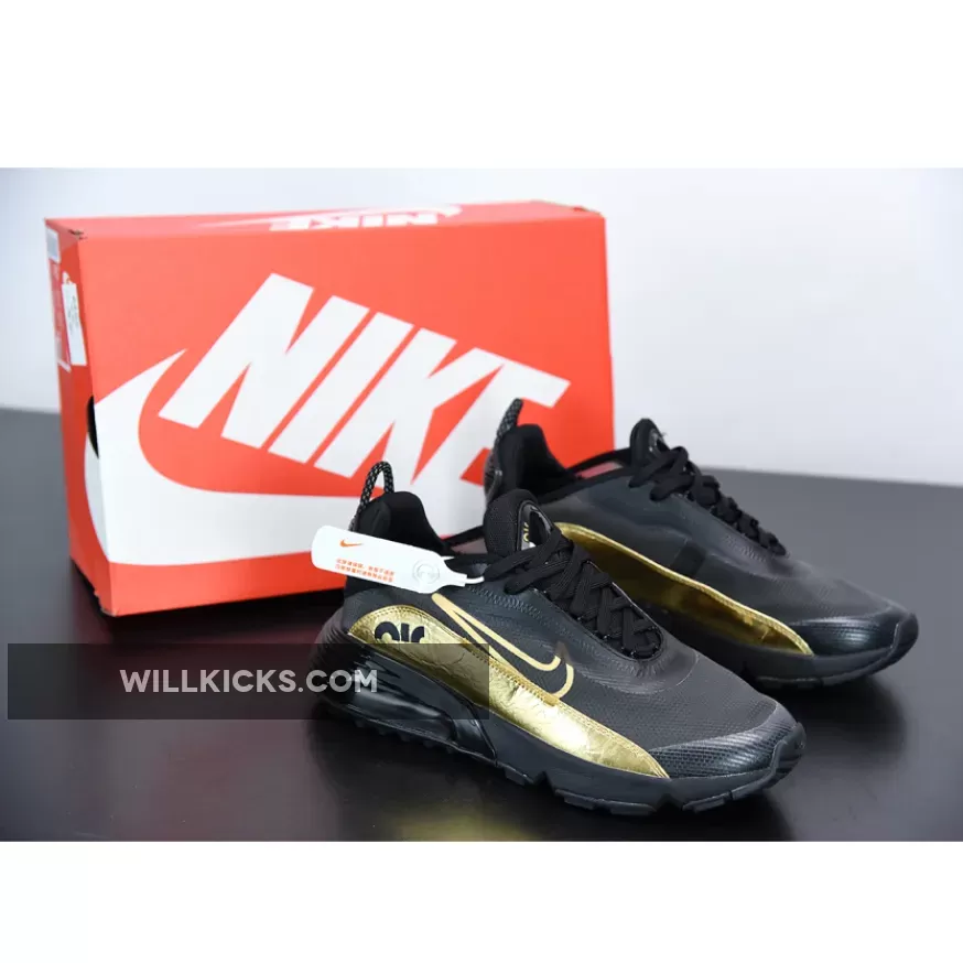 Nike Air Max 2090 Black Metallic Gold DC4120-001 Restock