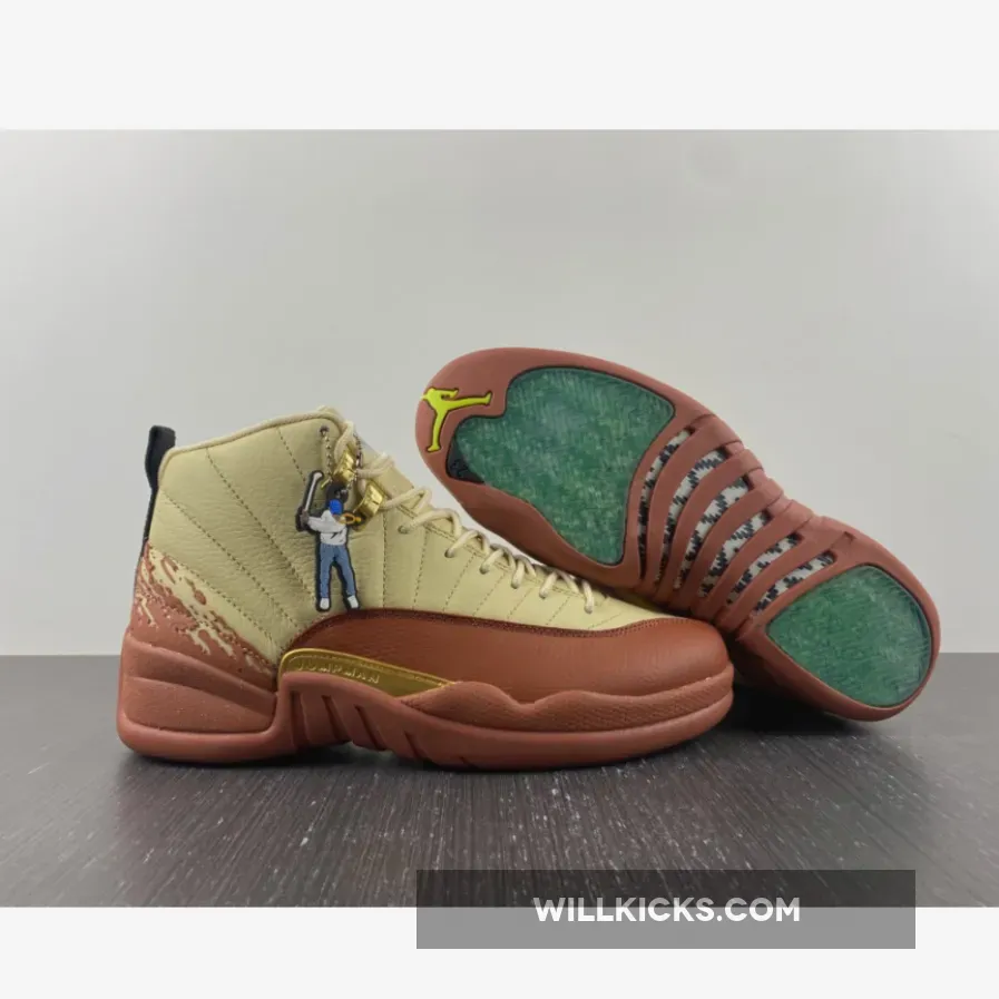 Eastside Golf x Air Jordan 12 Muslin/Black-Burnt Sunrise DV1758-108
