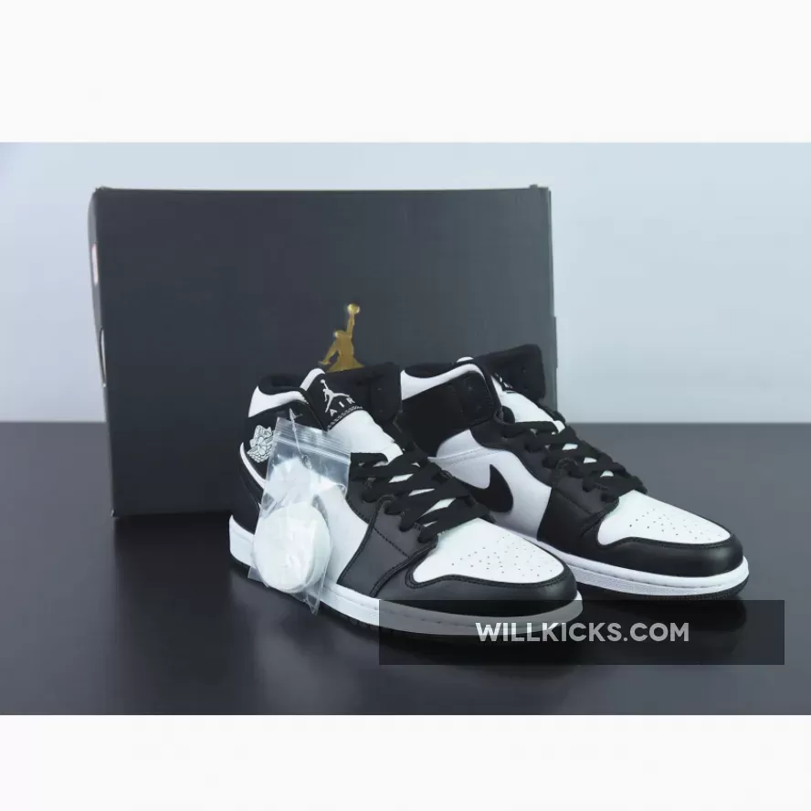Air Jordan 1 Mid 'Panda' White/Black-White DV0991-101 Outlet