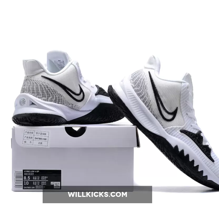 Kyrie Under 100 Nike Kyrie Low 4 TB White Black DA7803-100