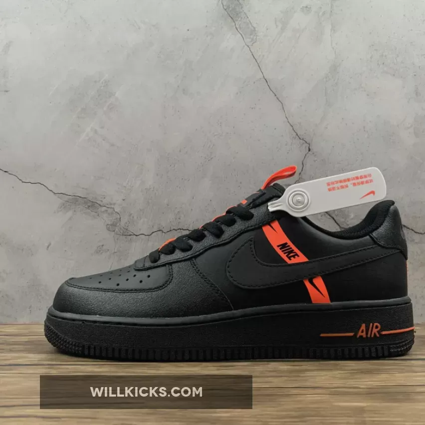 Nike Air Force 1 Lv8 KSA Black Orange CT4683-001 Restock