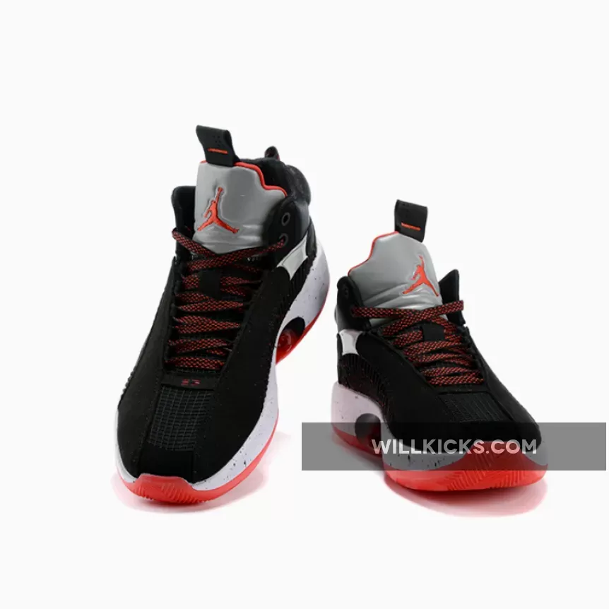 Air Jordan 35 Bred Black/Fire Red-Reflective Silver CQ4227-030 / air jordan 35 bred