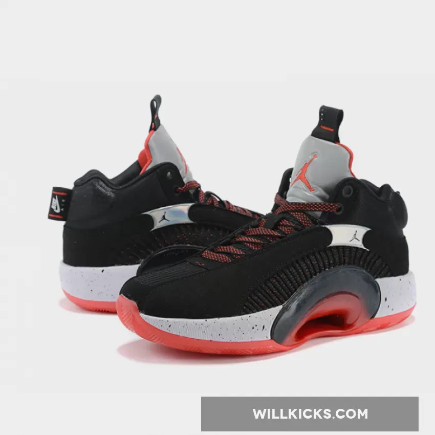 Air Jordan 35 Bred Black/Fire Red-Reflective Silver CQ4227-030 / air jordan 35 bred