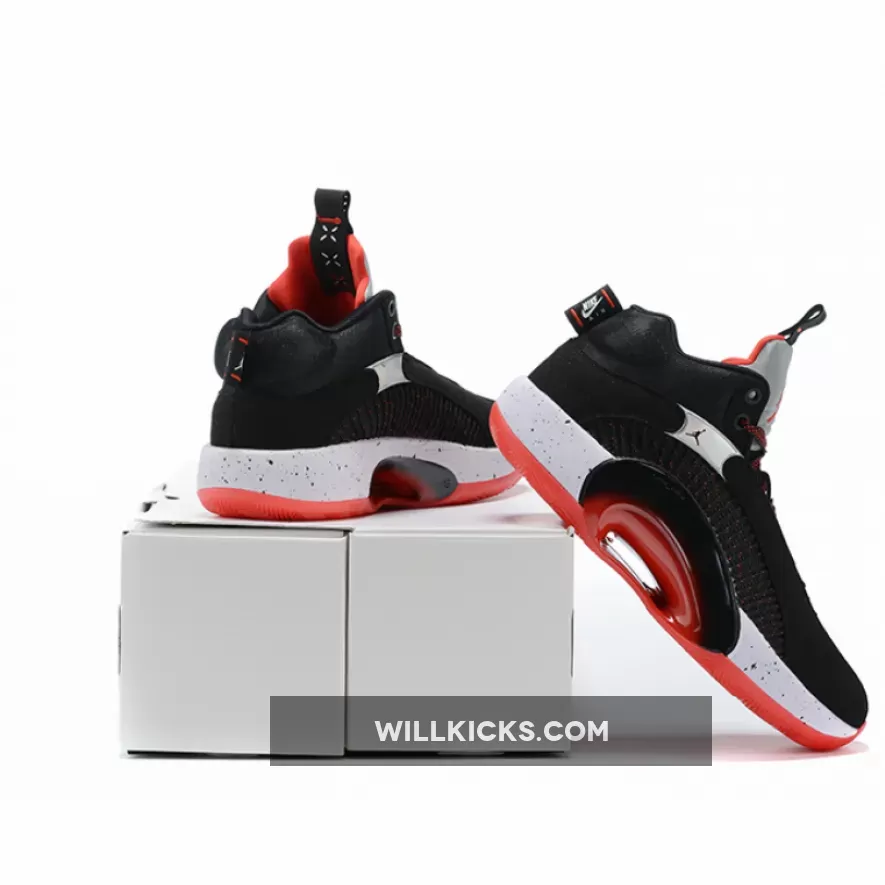 Air Jordan 35 Bred Black/Fire Red-Reflective Silver CQ4227-030 / air jordan 35 bred