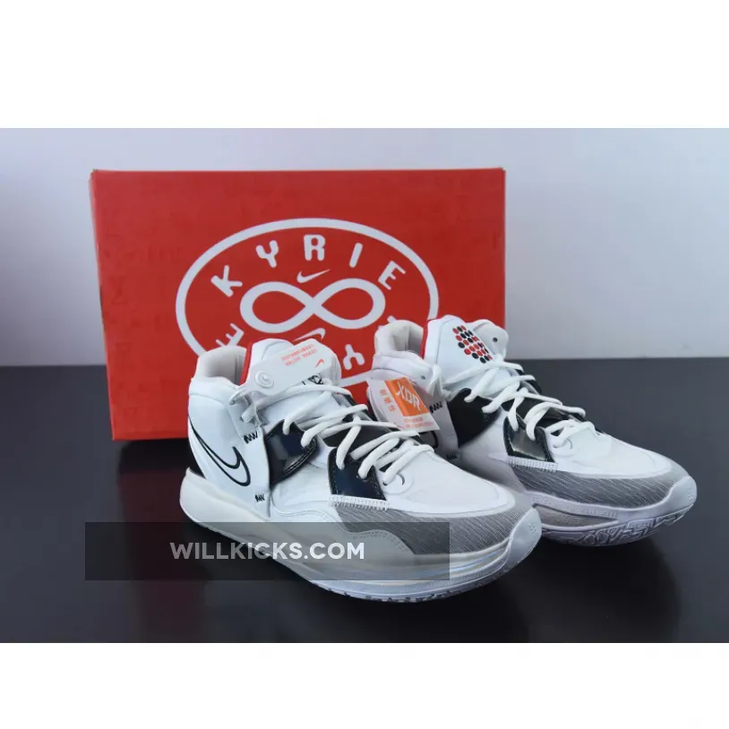 Nike Kyrie 8 Infinity Man Machine White/Black-Red DC9134-101 - kyrie man machine