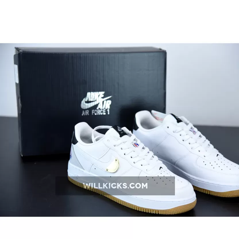 NBA x Nike Air Force 1 07 LV8 White CT2298-100 - air force 1 platinum white