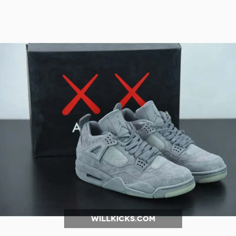 Air Jordan 4 'KAWS' Cool Grey/White 930155-003 / grey jordan 4 kaws