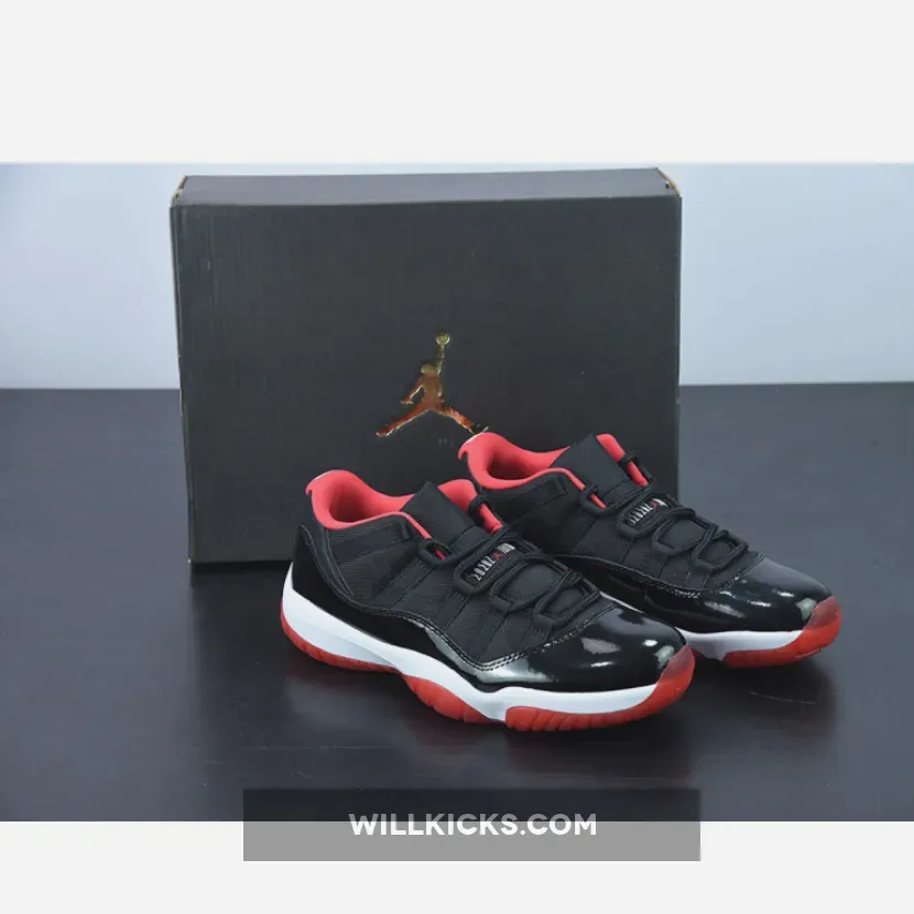 Air Jordan 11 Low 'Bred' Black/True Red White 528895-012 / white/university red-black-true red