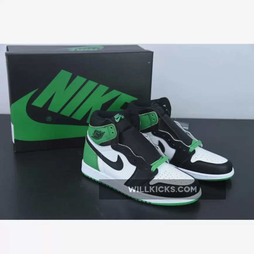 Air Jordan 1 High OG Black/Lucky Green-White DZ5485-031 #celtic jordan
