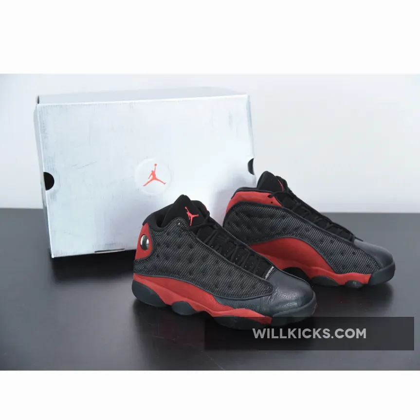 Air Jordan 13 Retro 'Bred' Black/True Red-White 414571-004 - jordan mens shoes size 13