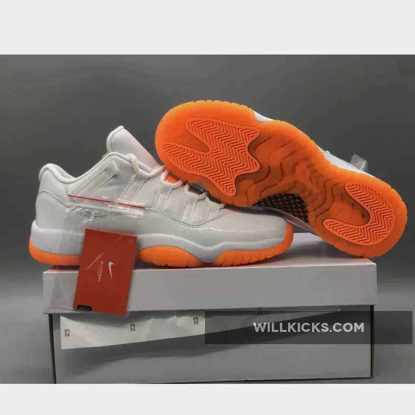 Air Jordan 11 Low White/Bright Citrus AH7860-139