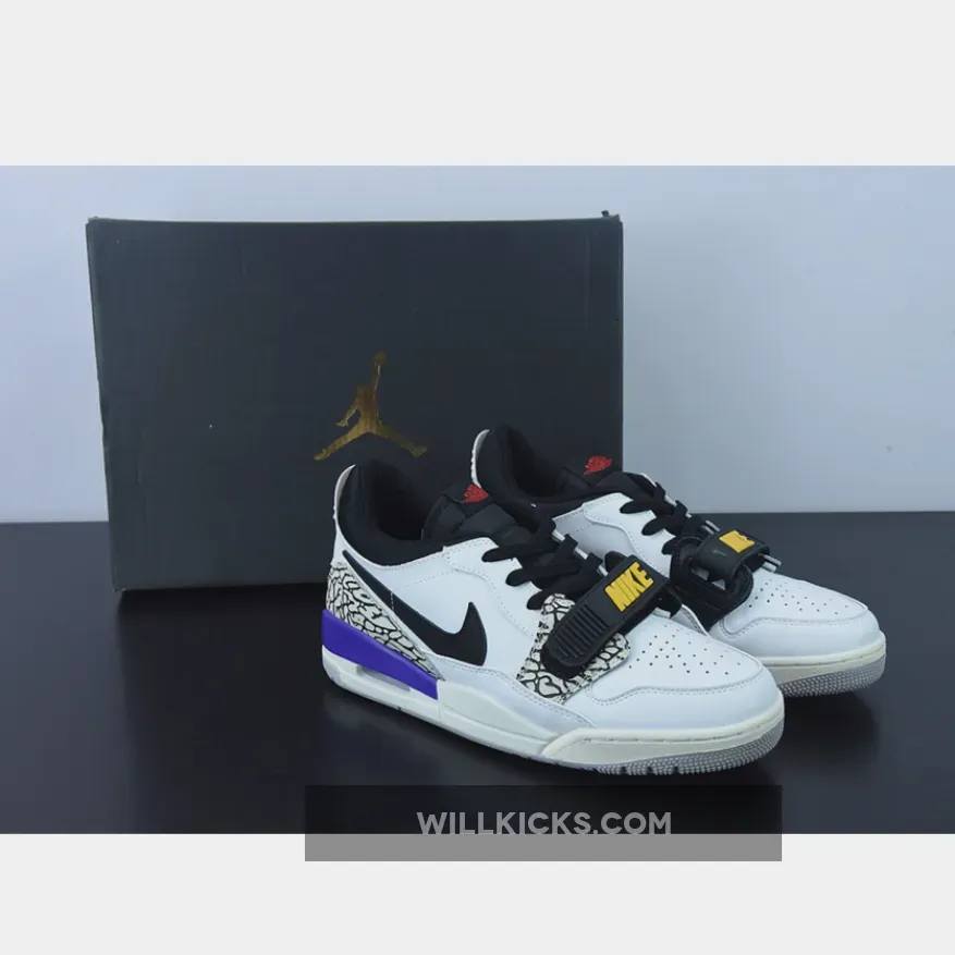 Jordan Legacy 312 Low 'Lakers' White Purple CD7069-102 #air jordan legacy 312 purple